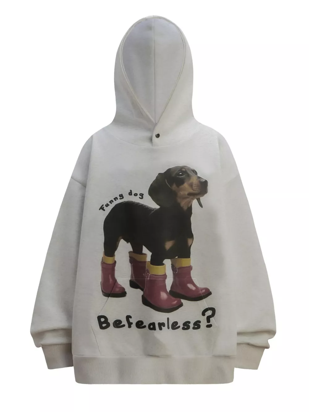 Men's Dog Graphic Long Sleeve Hoodie, image 3