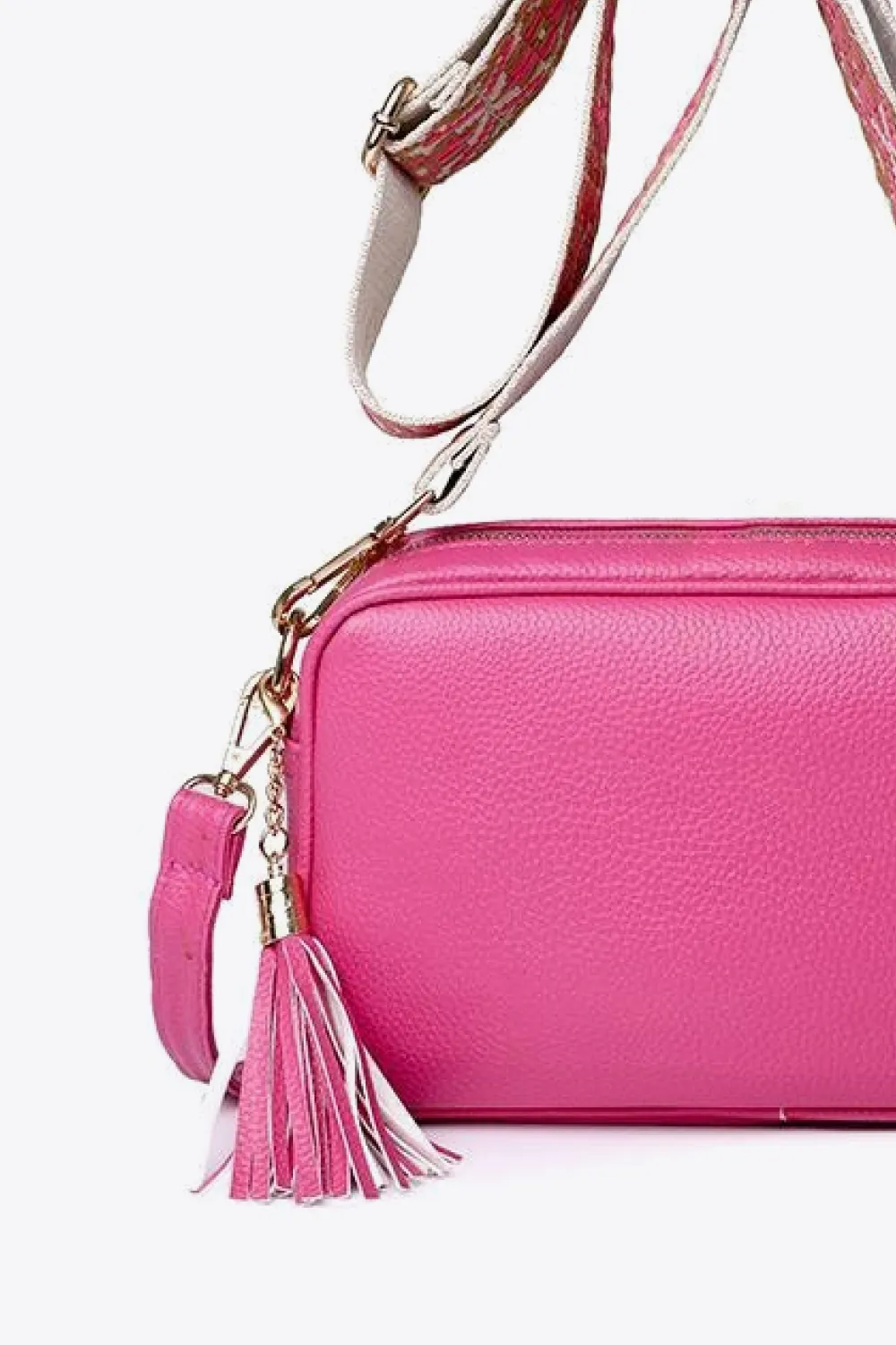 PU Leather Tassel Crossbody Bag, image 18