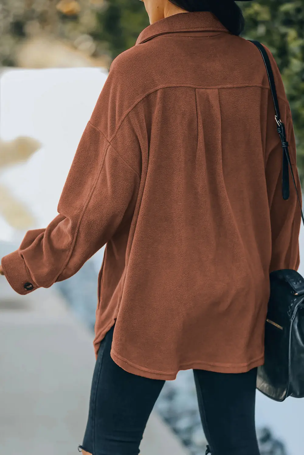 Button Up Collared Neck Long Sleeve Jacket, image 24