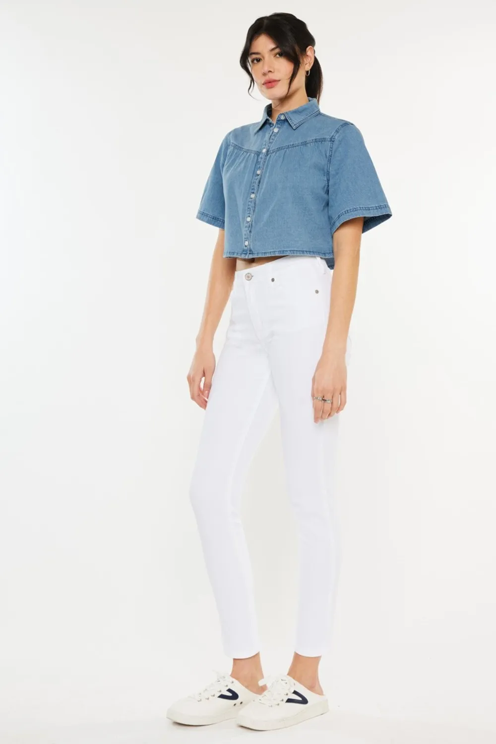 High Rise Ankle Skinny Jeans, image 5