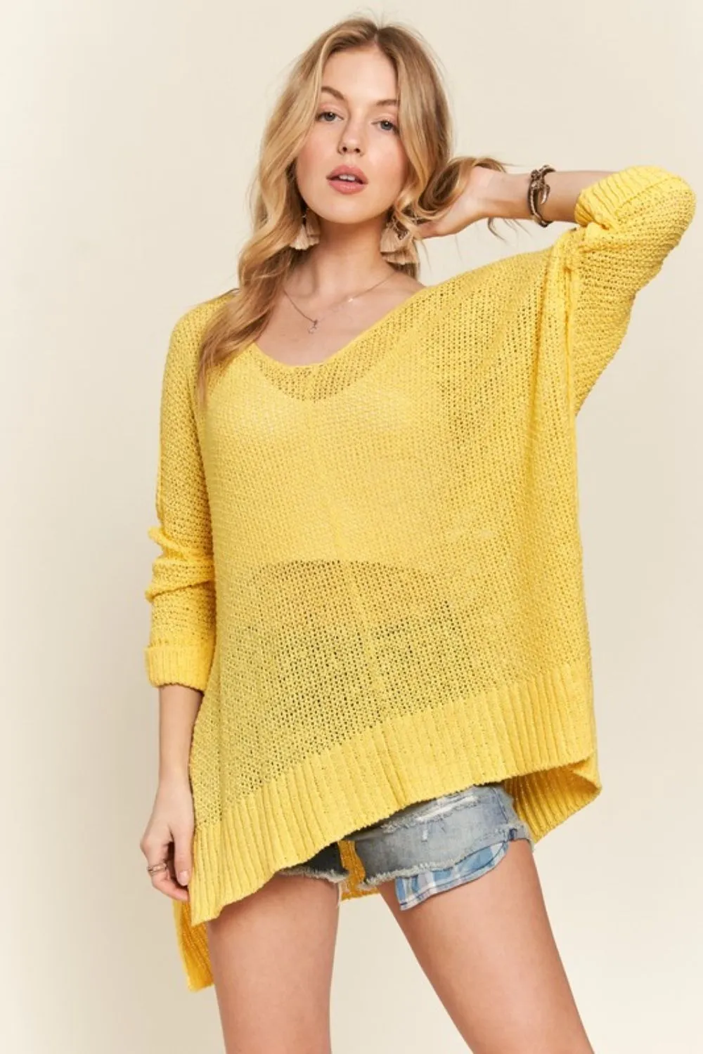 Loose Fit Sweater Top