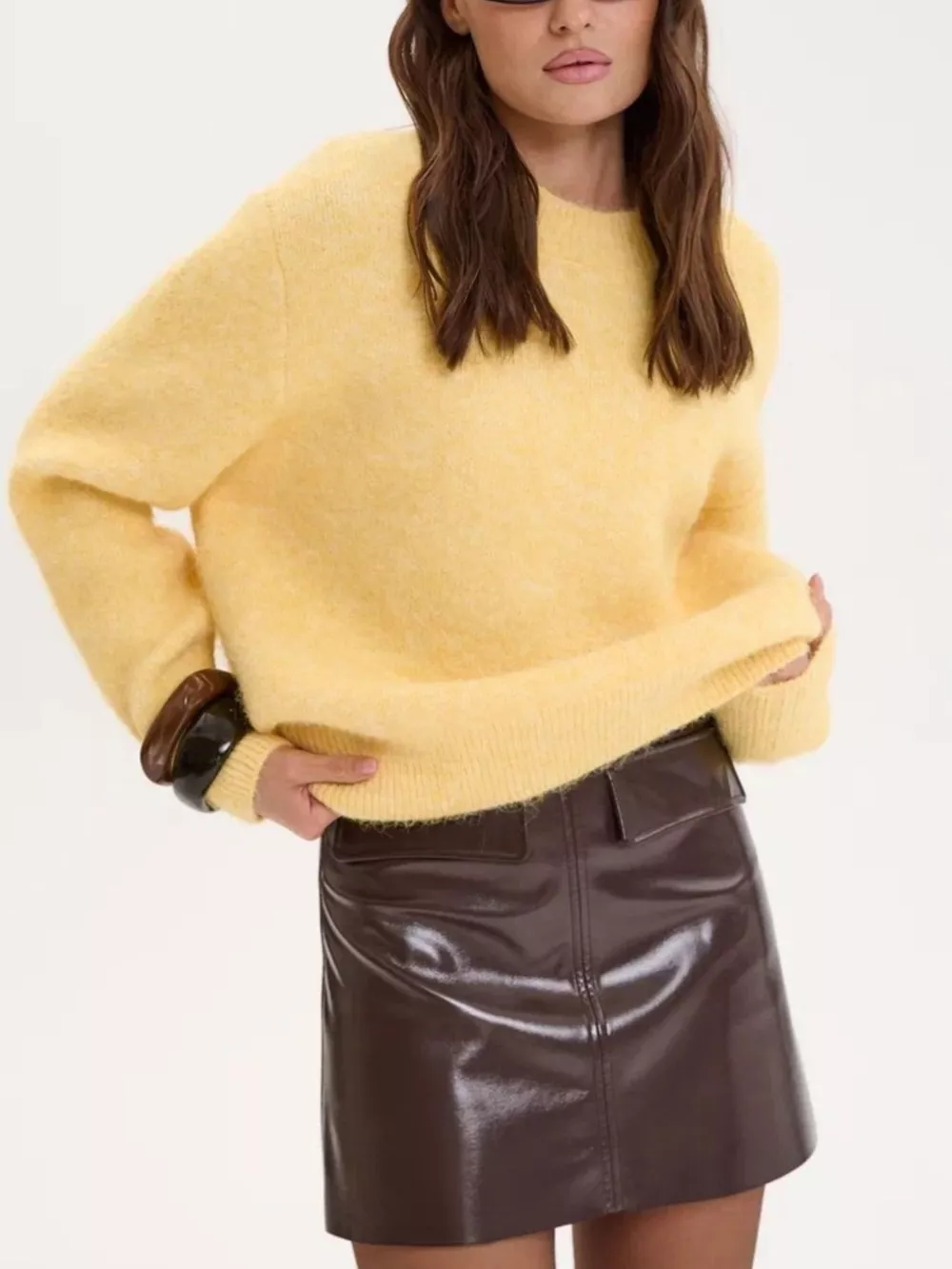 Round Neck Dropped Shoulder Sweater, image 11