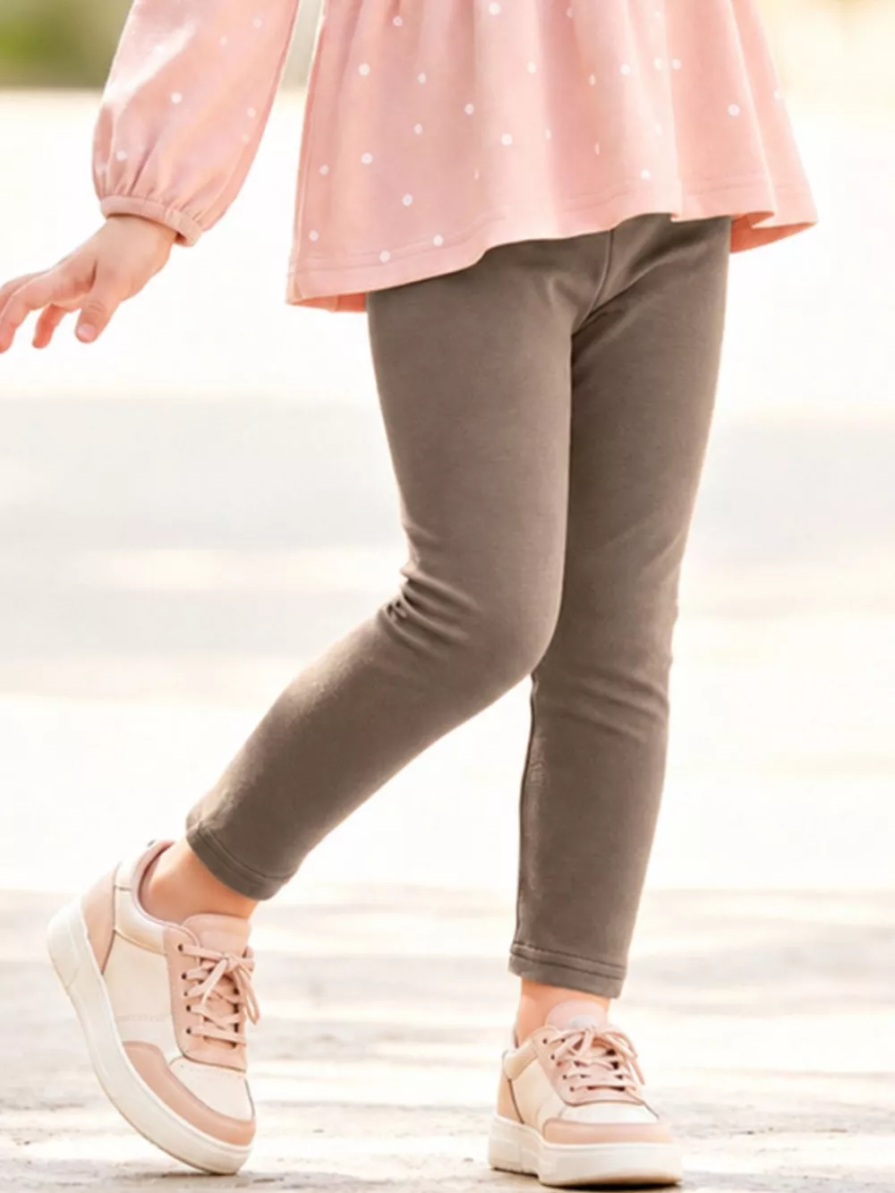 Children's Ruffled Peplum Top and Leggings Set, image 3