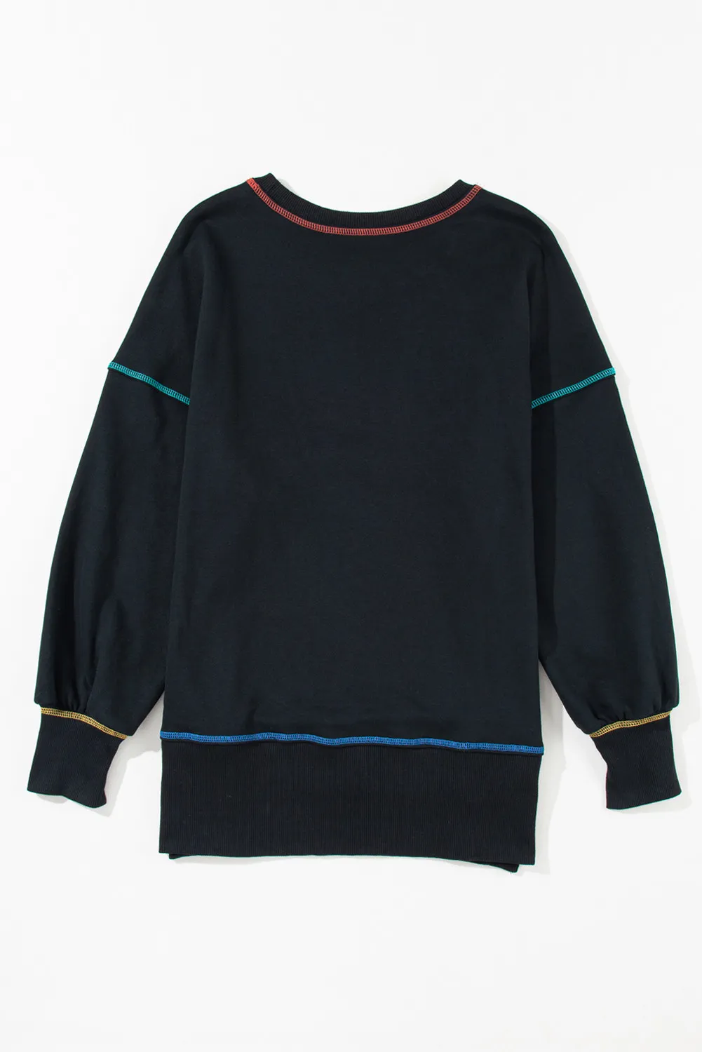 Pumpkin & Flower Graphic Long Sleeve Sweatshirt, image 4