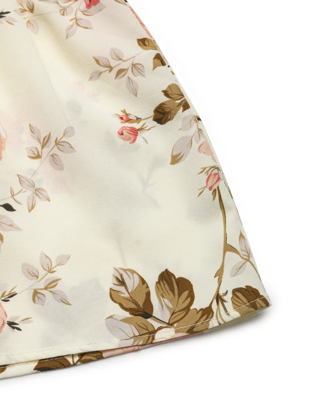 Printed Ruffled Hem V-Neck Sleeveless Dress, image 9