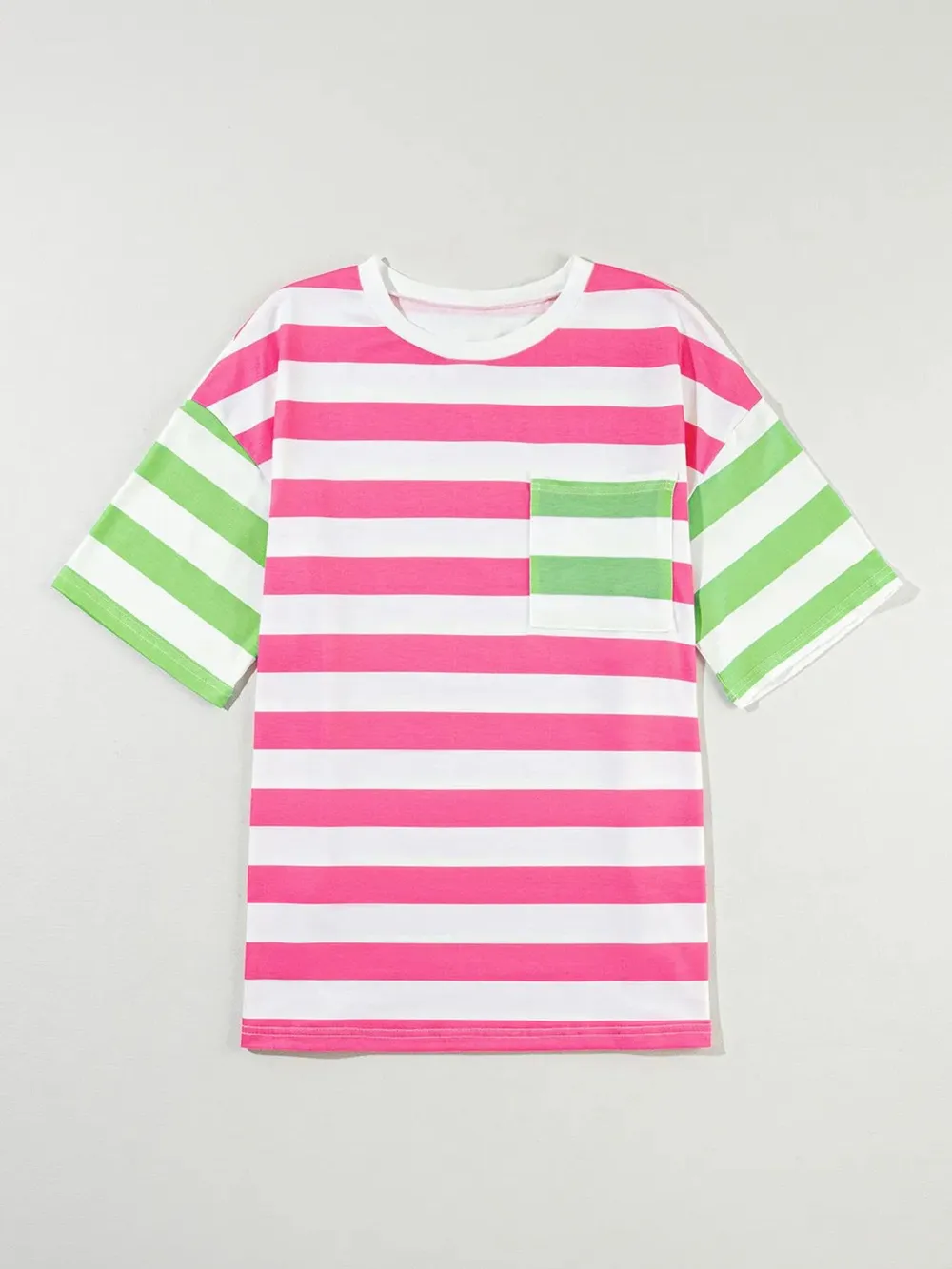 Striped Oversized Short Sleeve T-Shirt, image 7