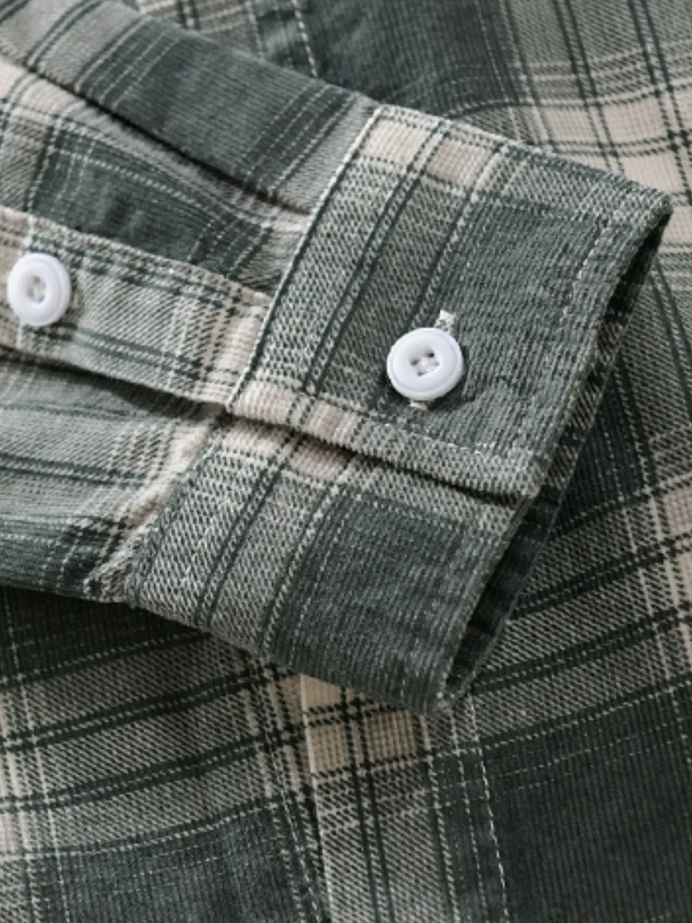 Men's Plus Size Plaid Button Up Long Sleeve Shirt, image 4