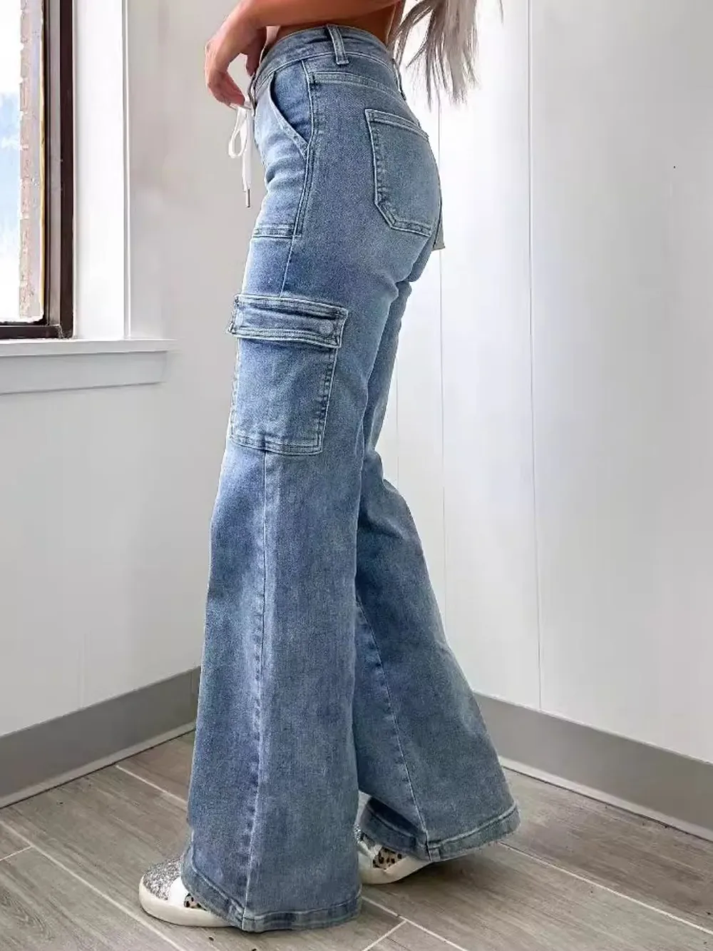 Washed Jeans with Pockets, image 4