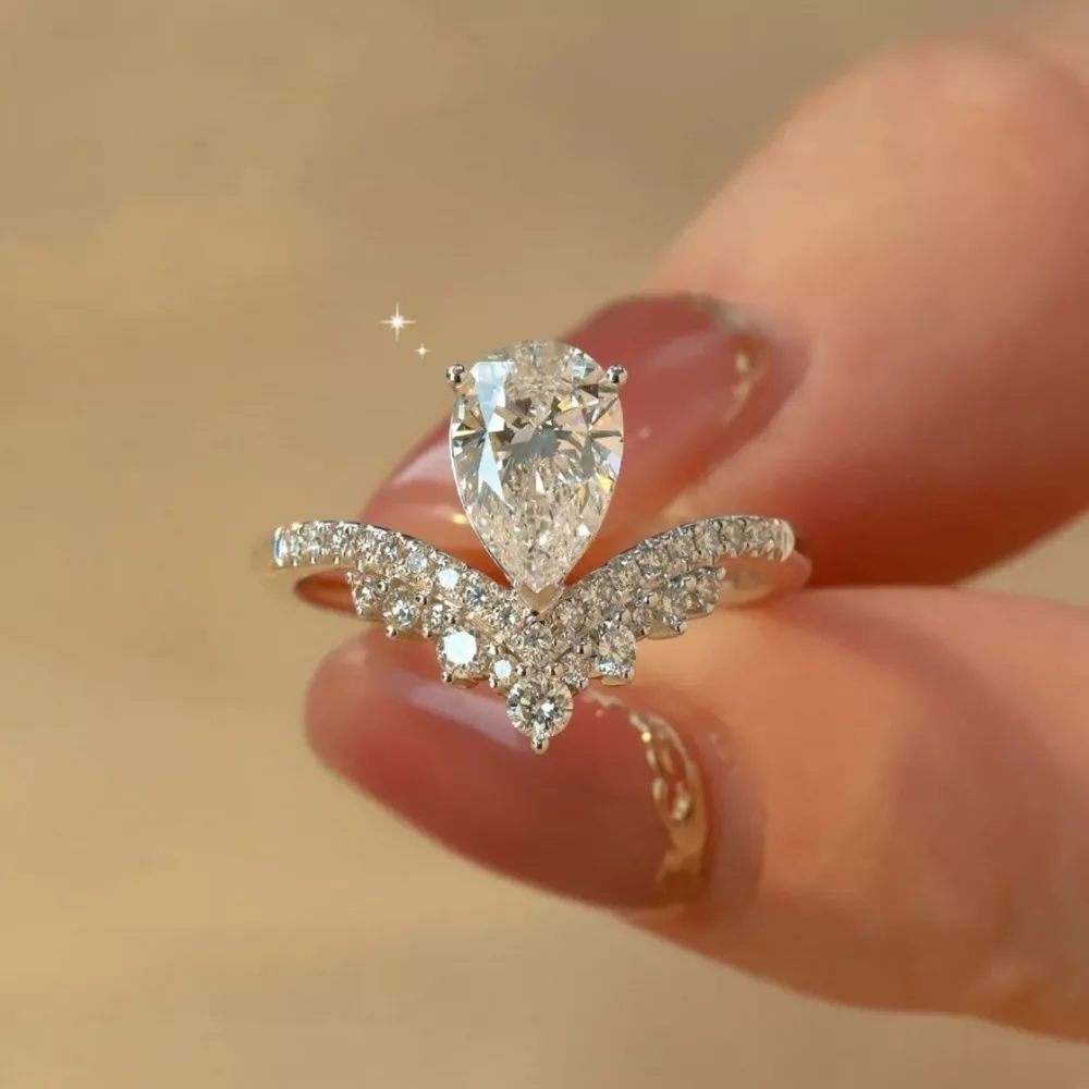 1.5 Carat Moissanite 925 Sterling Silver Ring, image 4