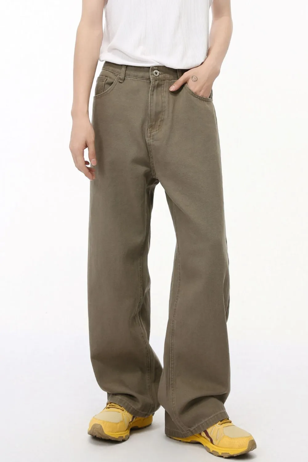 Straight-Leg Jeans with Back Elasticated Waistband, image 2