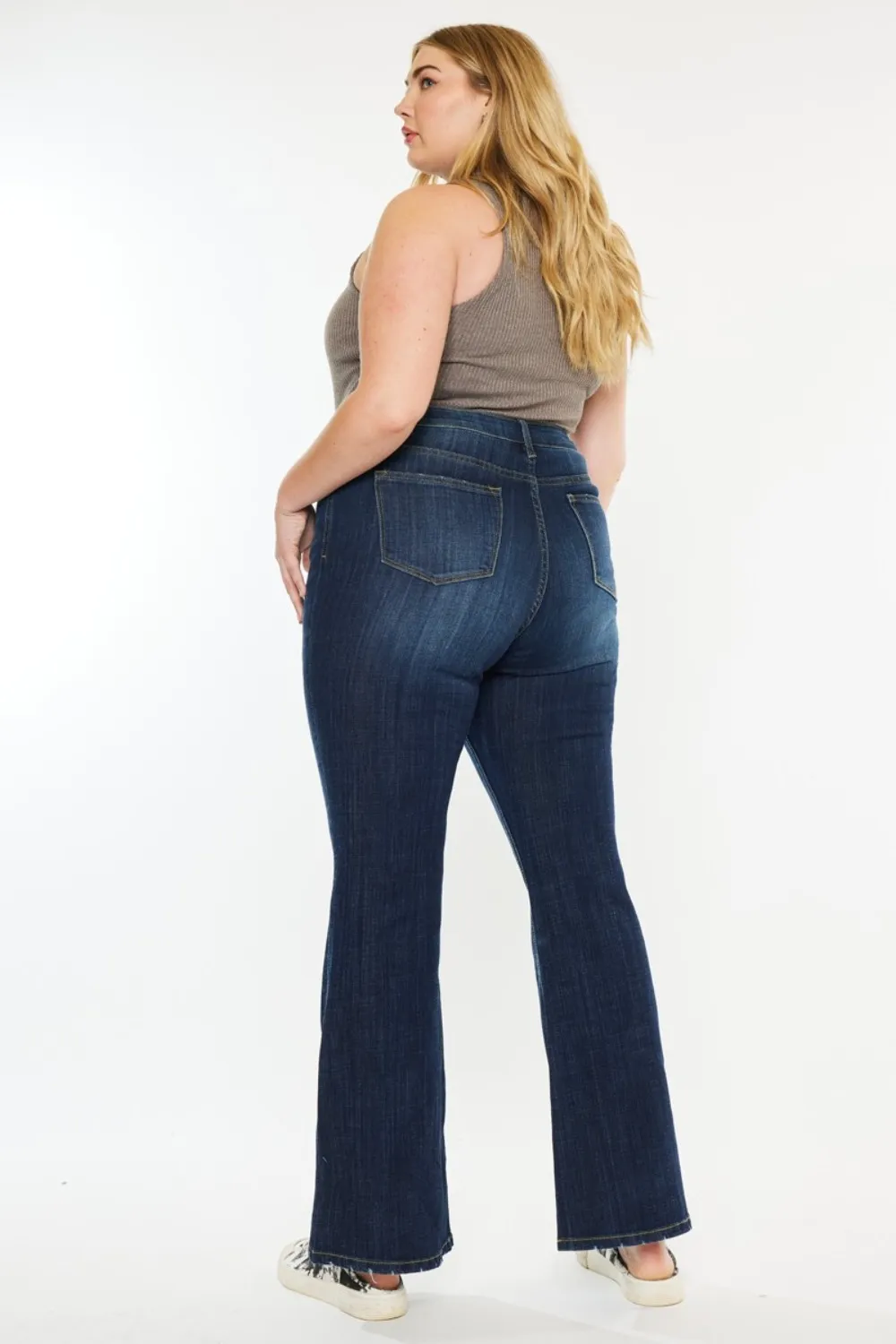 Full Size Mid Rise Flare Jeans, image 3