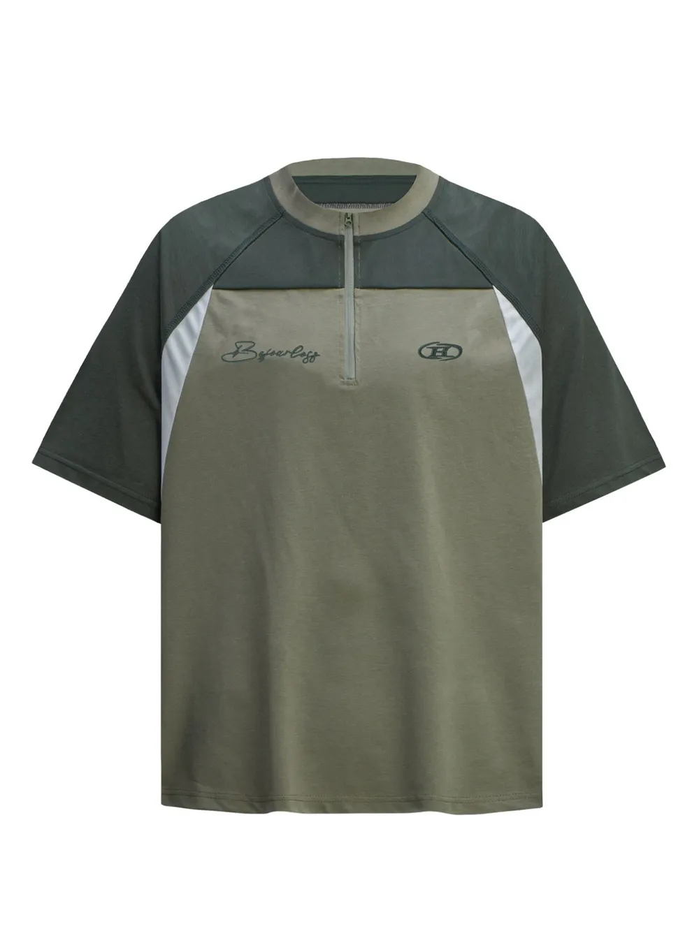 Men's Quarter-Zip Color Block T-Shirt, image 3