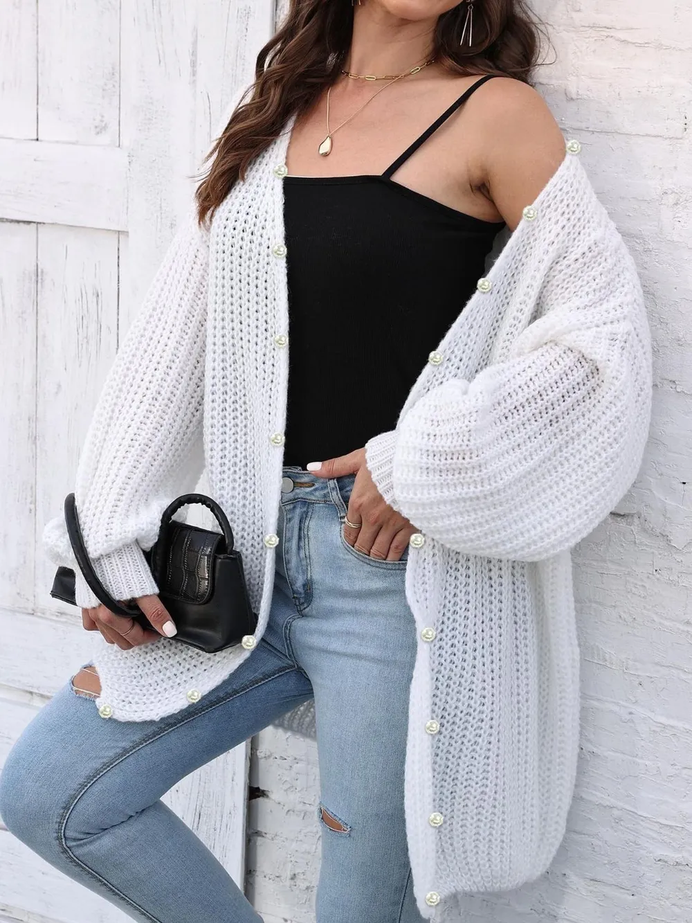 Open Front Long Sleeve Cardigan, image 7
