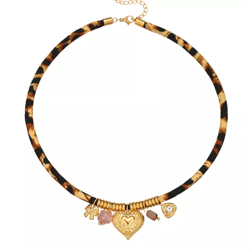 Leopard 18K Gold-Plated Necklace, image 5