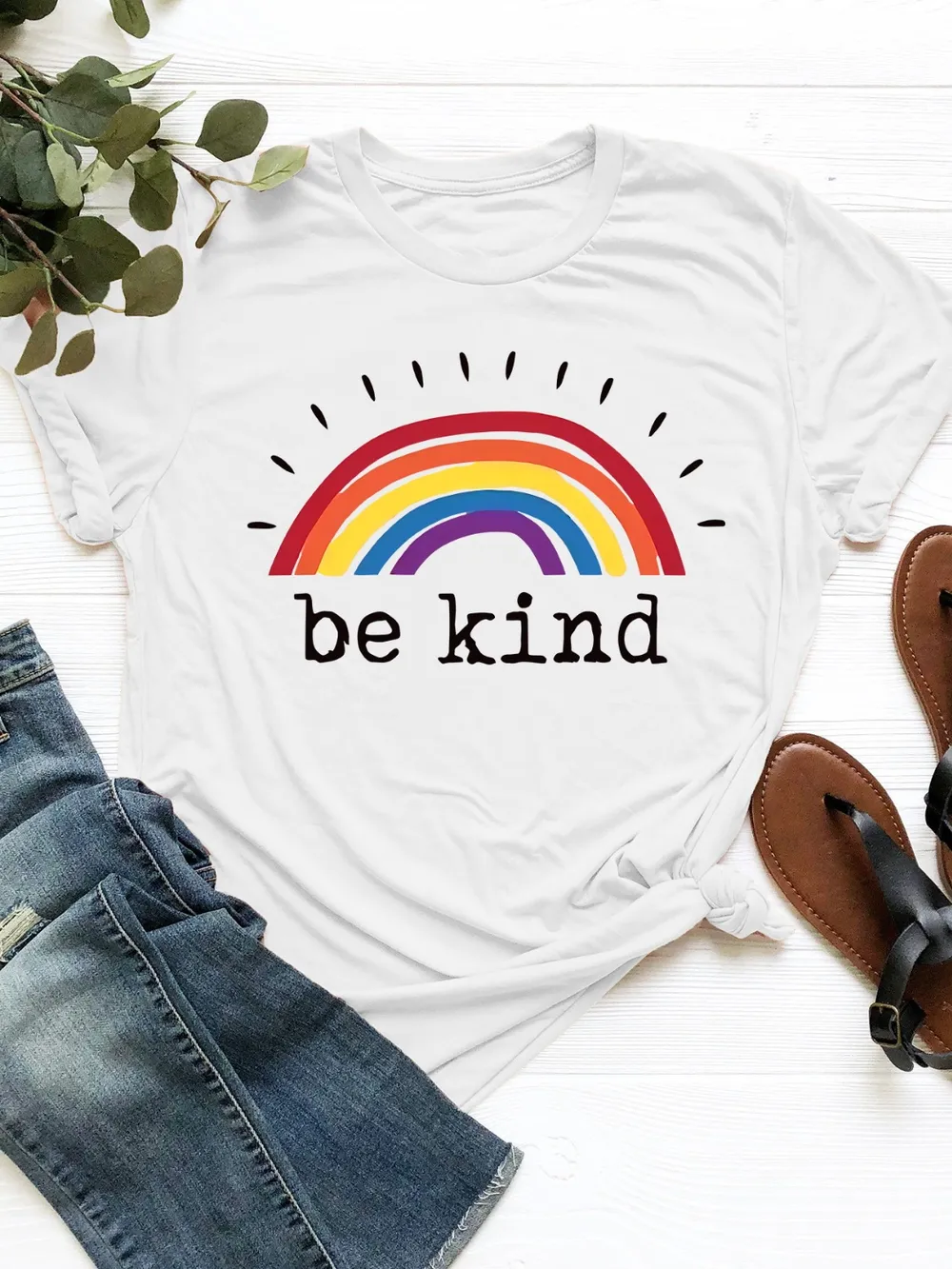 Graphic Round Neck Short Sleeve T-Shirt, image 6