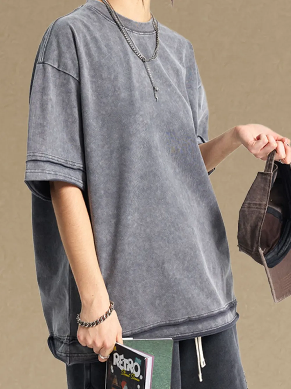 Men's Round Neck Half Sleeve T-Shirt, image 7