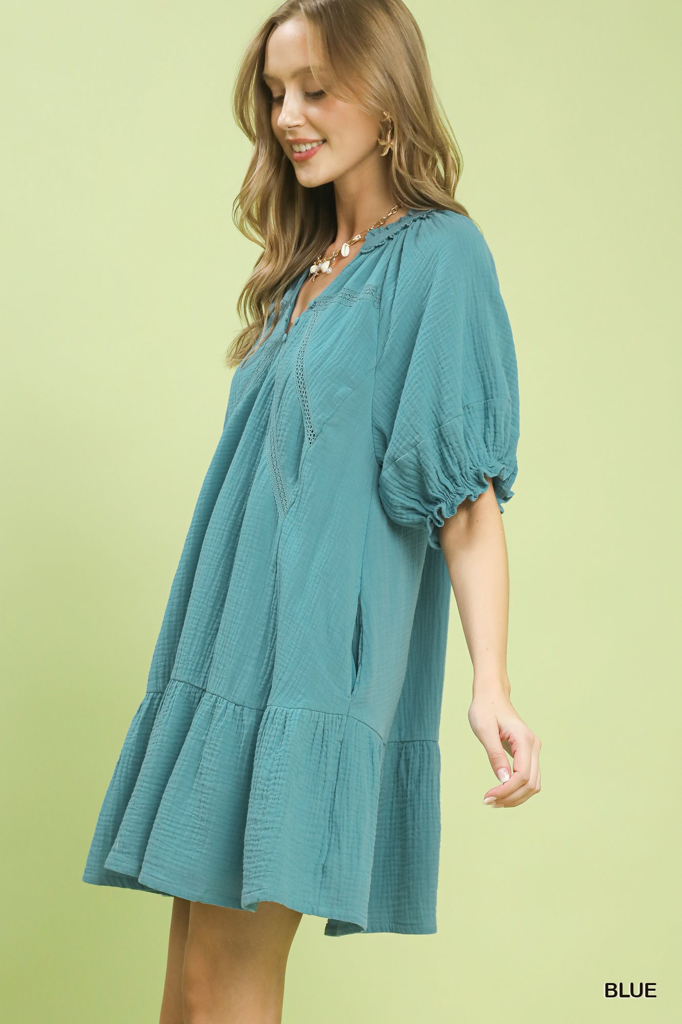 Cotton Gauze Mini Dress, image 5
