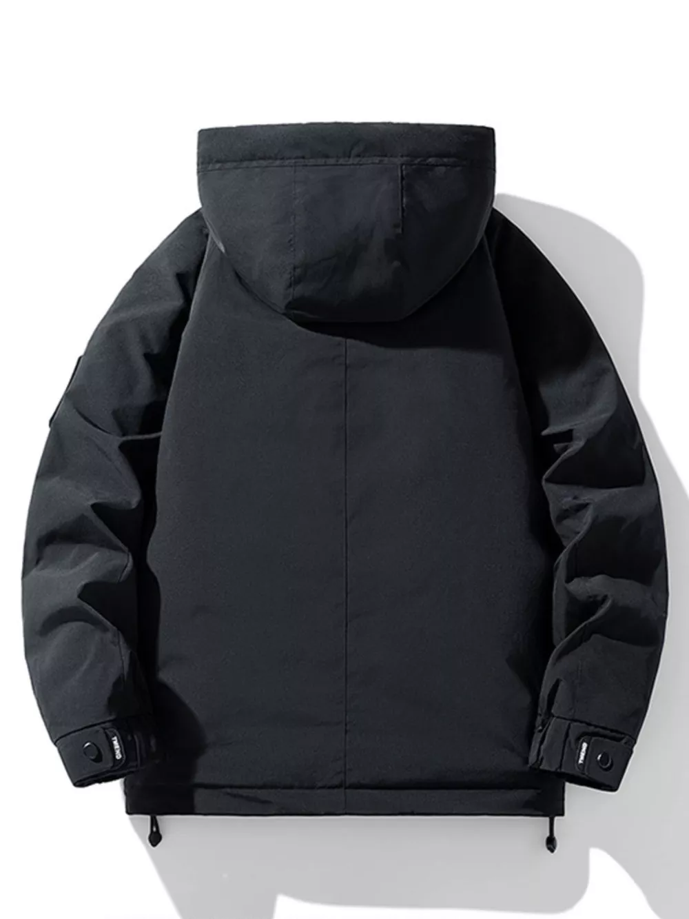 Men's Plus Size Hooded Winter Padded Jacket, image 2