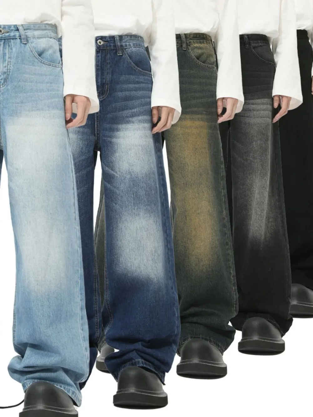 Men's Cat's Whisker Wide Leg Jeans, image 2