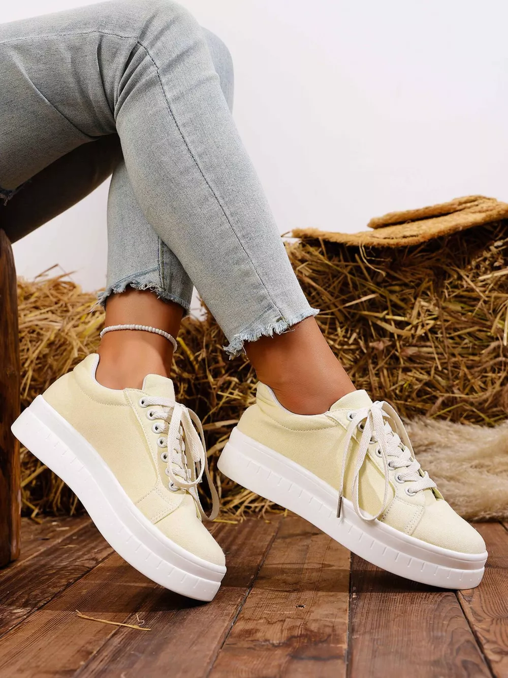 Lace Up Platform Sneakers, image 6
