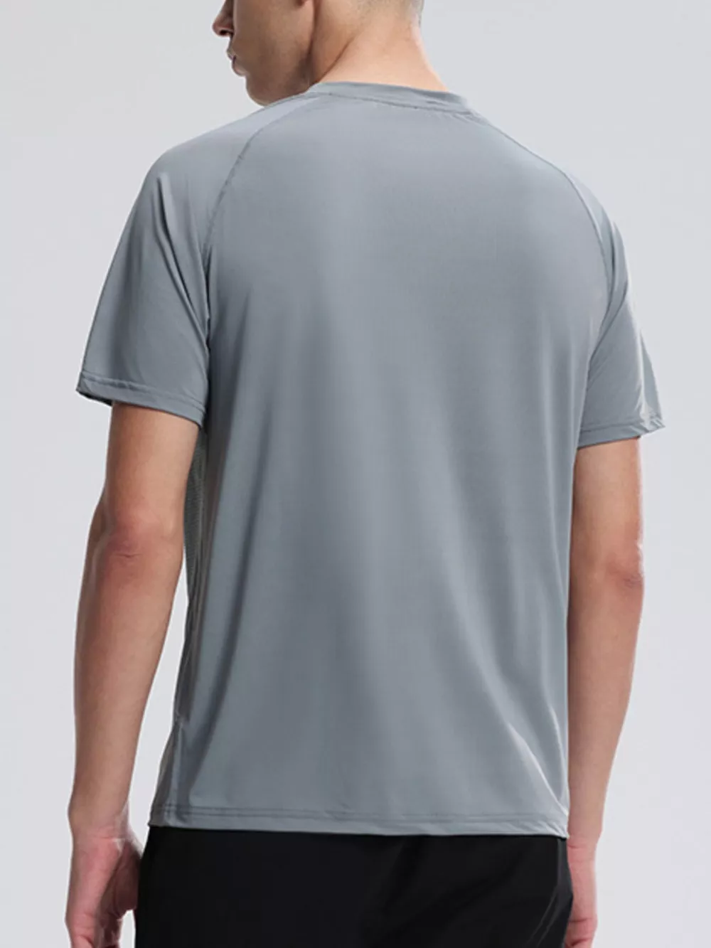 Men's Plus Size Round Neck Athletic T-Shirt, image 6