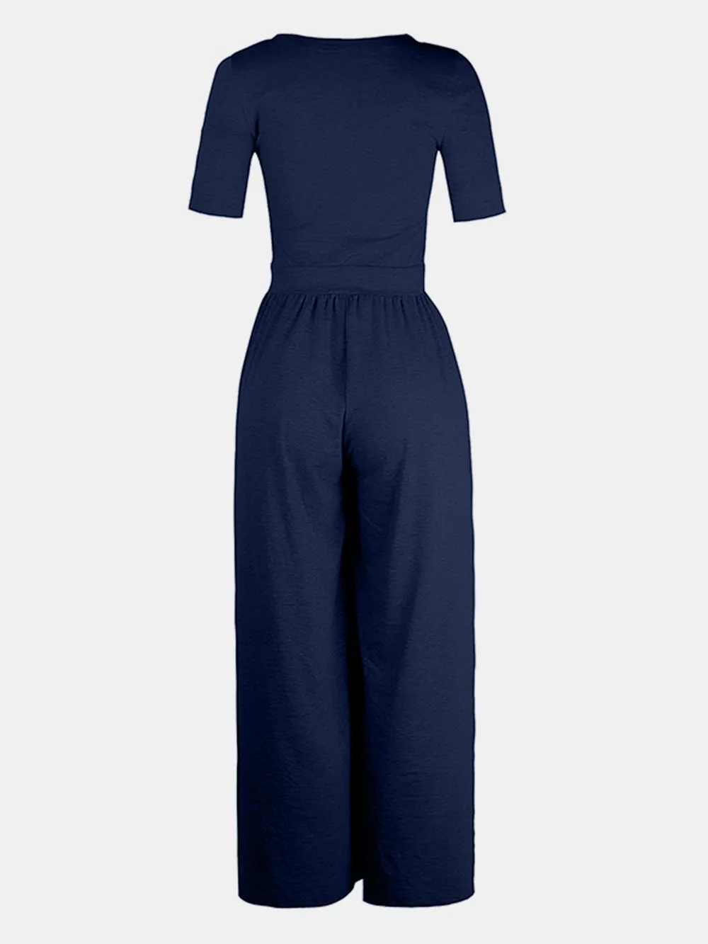 Scoop Neck Short Sleeve Jumpsuit, image 7