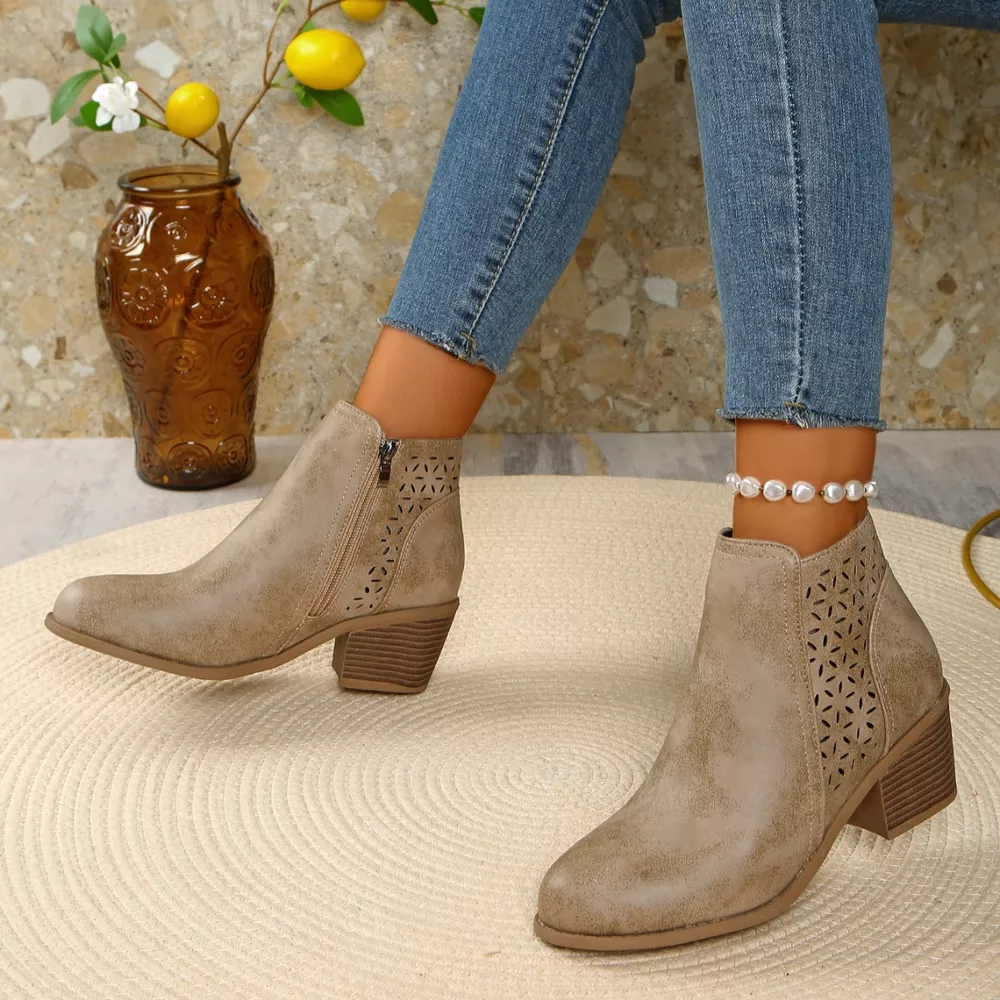 Point Toe Block Heels Boots, image 21