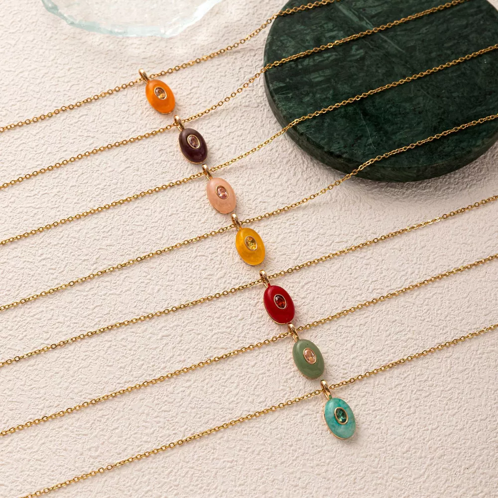 Natural Stone Pendant Necklace, image 10