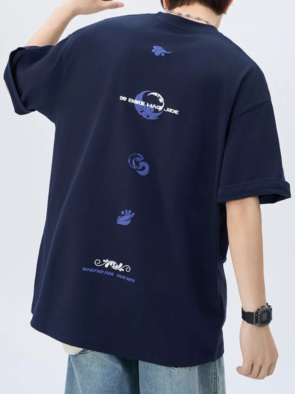 Men's Plus Size Round Neck Short Sleeve T-Shirt
