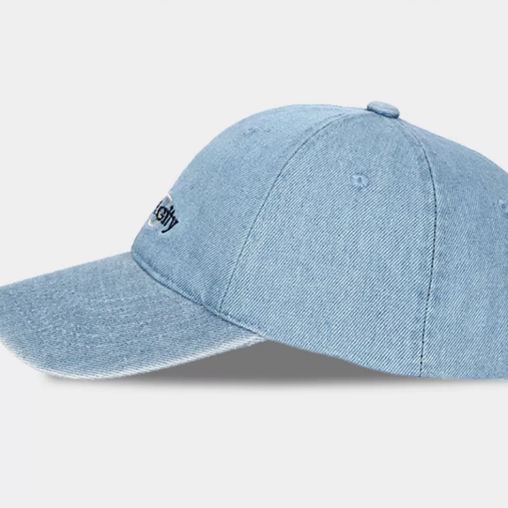 New York City Embroidered Denim Baseball Cap, image 3