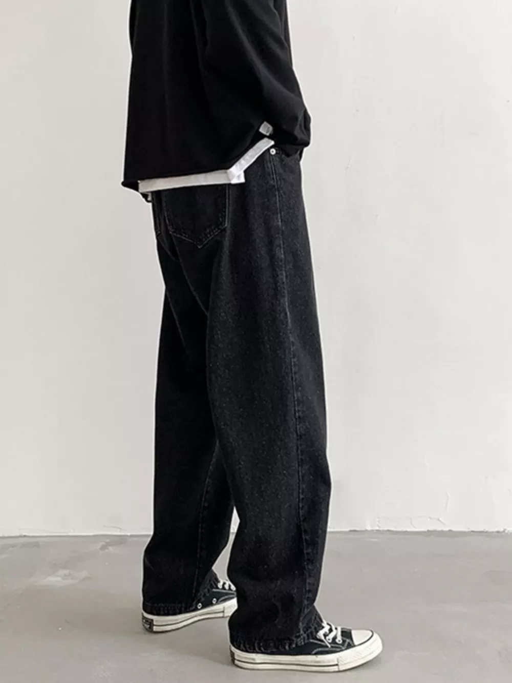 Men's Wash Loose Fit Jeans, image 10