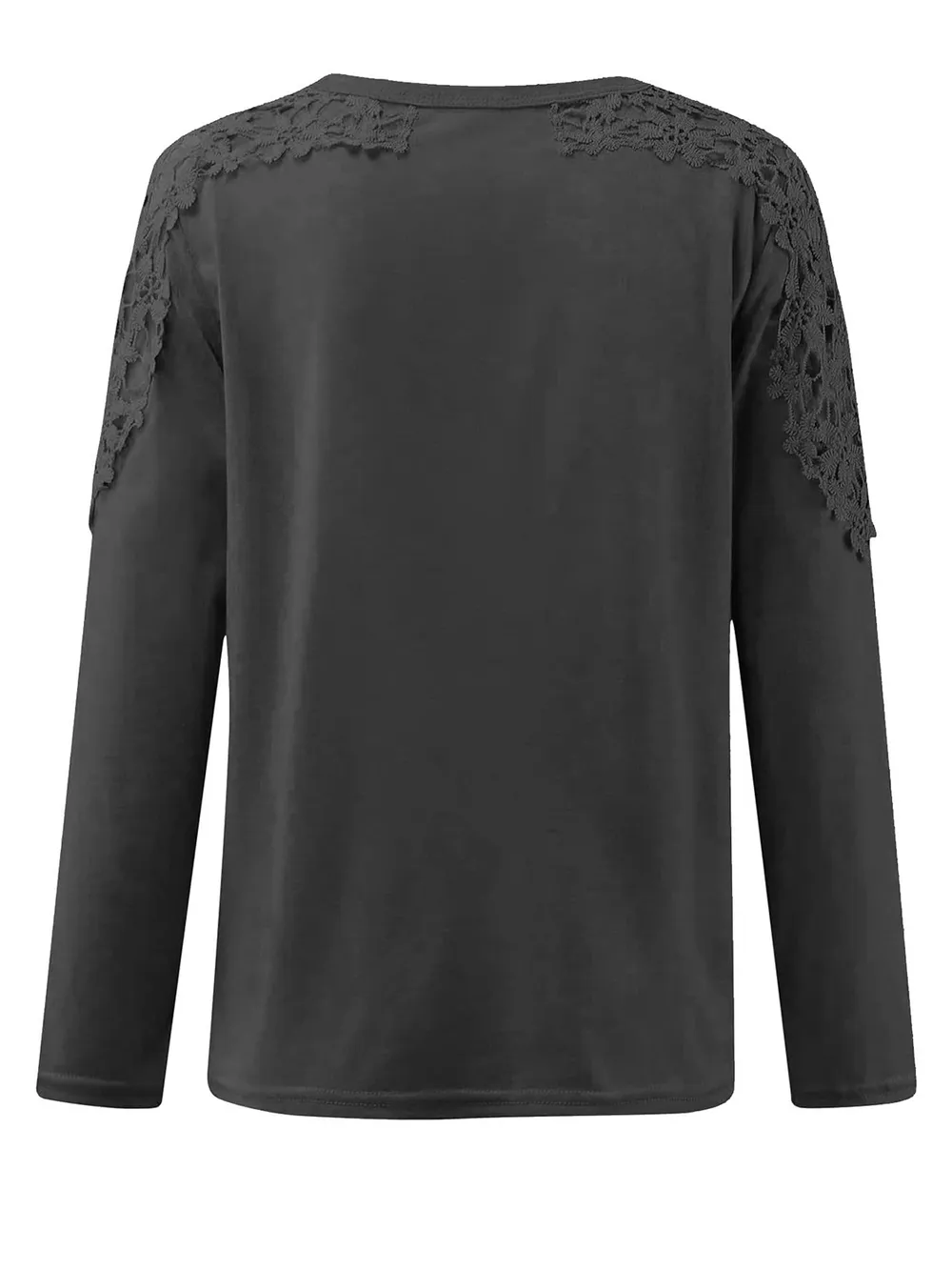 Full Size Cutout Round Neck Long Sleeve T-Shirt, image 16