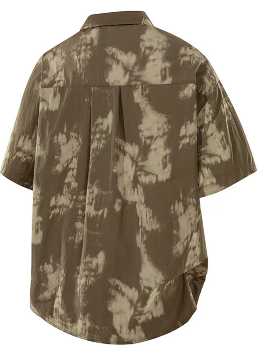 Men's Plus Size Tie-Dye Print Casual Short Sleeve Shirt, image 8