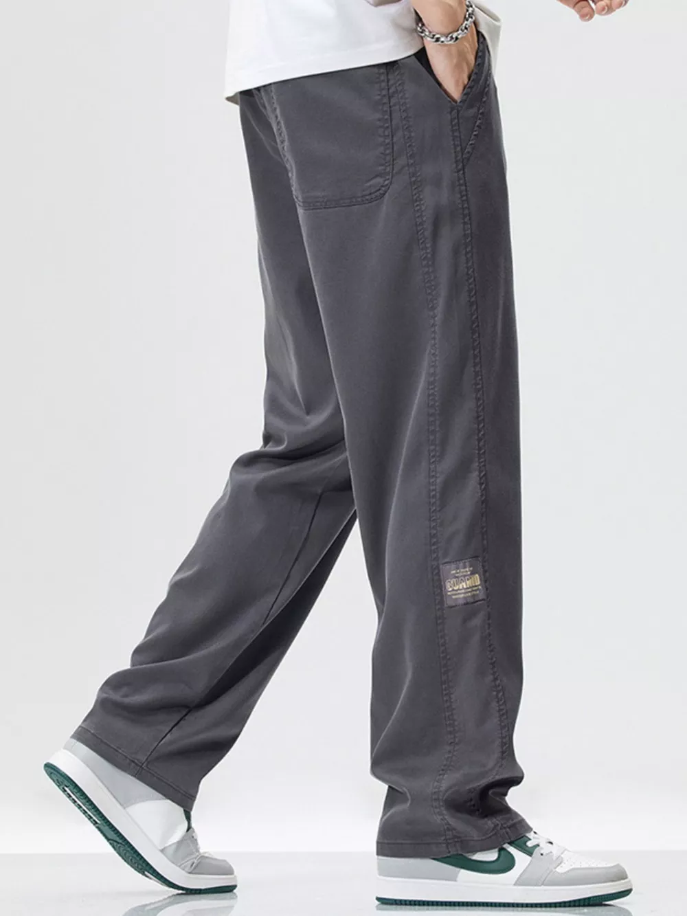 Men's Full Size Wide Leg Cargo Utility Pants Plus Size, image 9