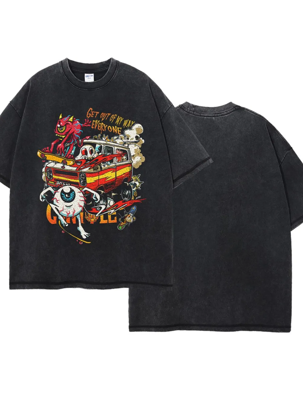 Men's Round Neck Half Sleeve Graphic T-Shirt, image 5
