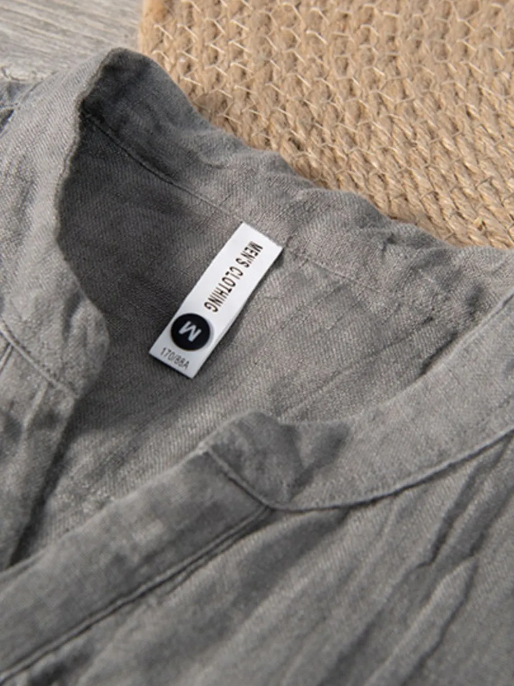 Men's Plus Size Button Detail Short Sleeve Top, image 10