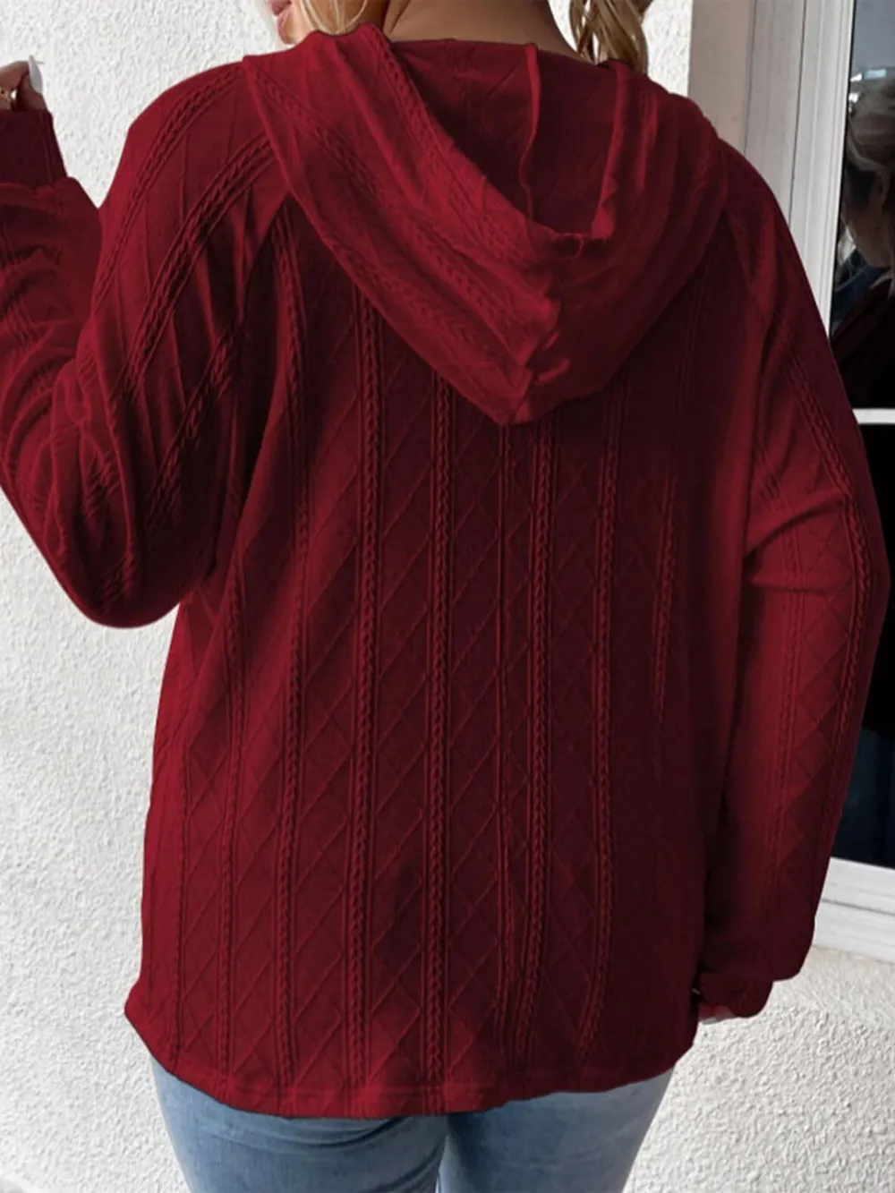 Full Size Drawstring Long Sleeve Hoodie, image 25