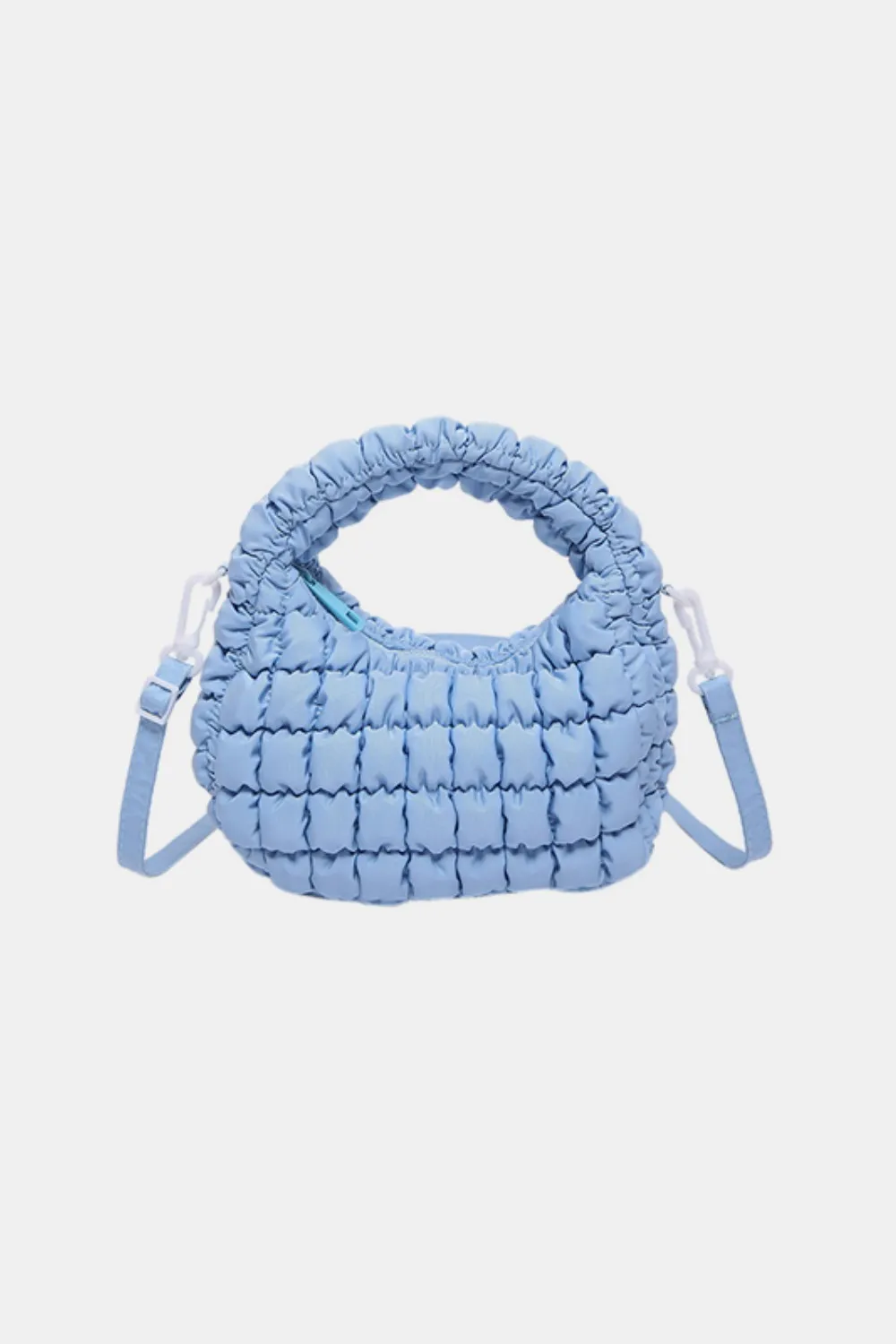 Quilted Puffy Removable Strap Crossbody Bag, image 16