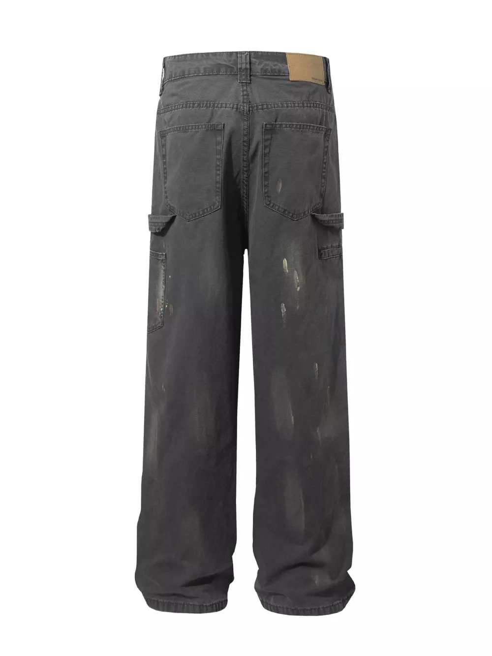 Men's Paint Splatter Wide Leg Pants, image 2