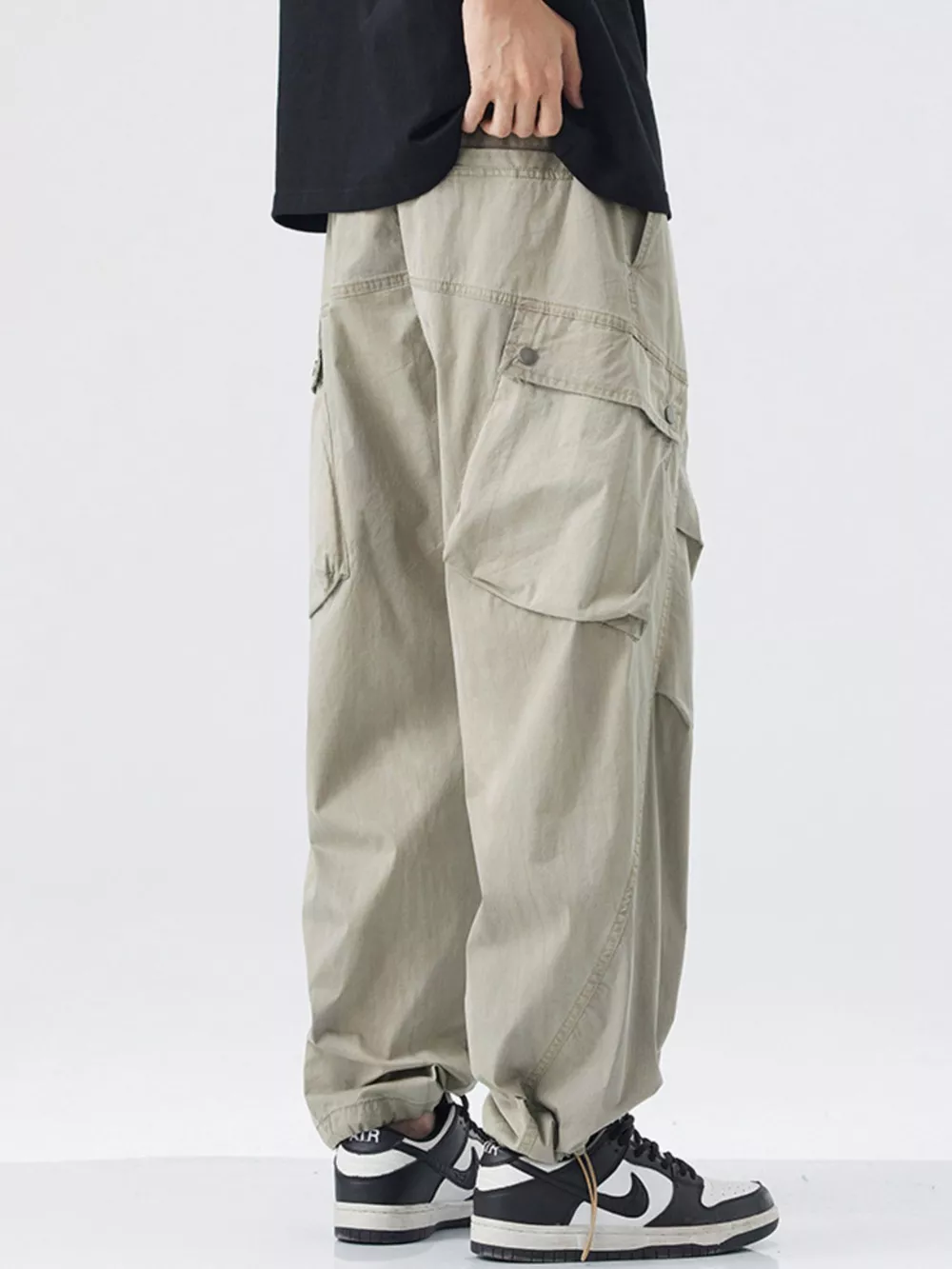 Men's Loose Fit Cargo Pants, image 7