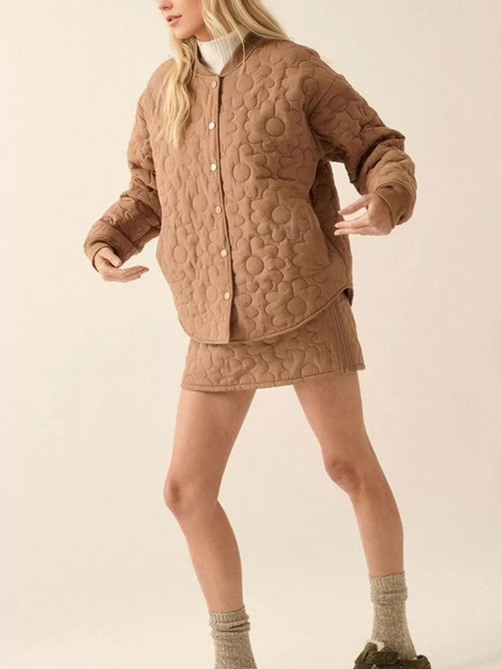 Textured Snap Down Outerwear, image 4