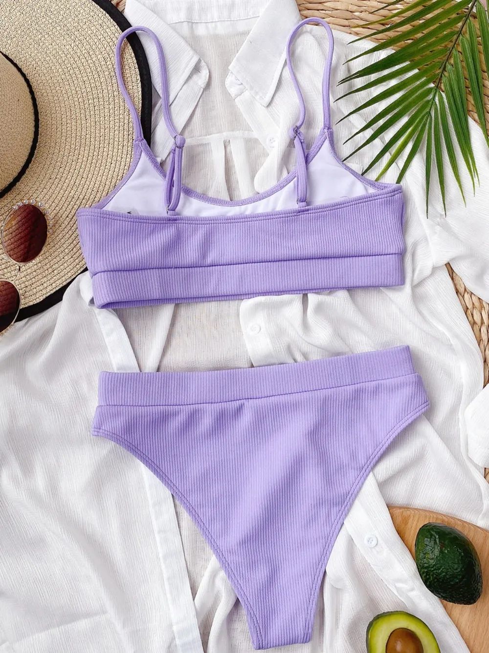 Scoop Neck Spaghetti Strap Two-Piece Swim Set, image 4