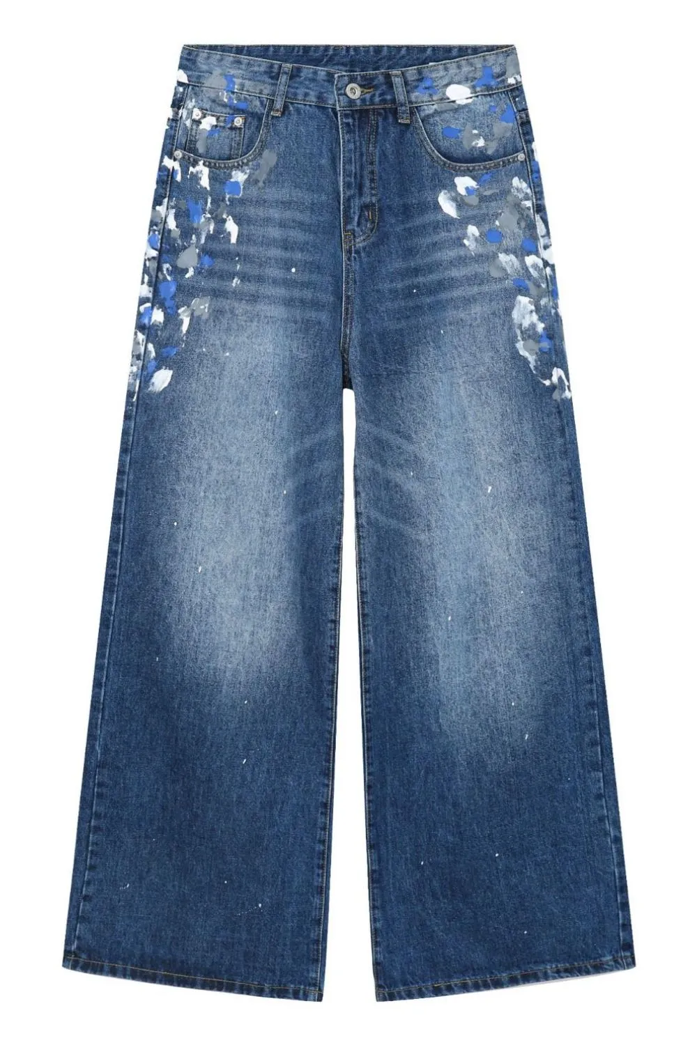 Men's Paint Wide Leg Jeans, image 7