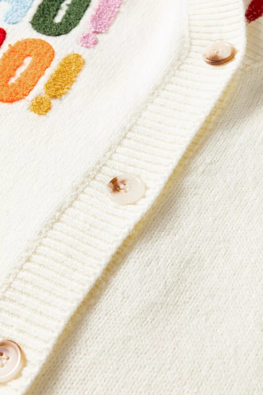 'HO HO HO' Button Up Knit Cardigan, image 11
