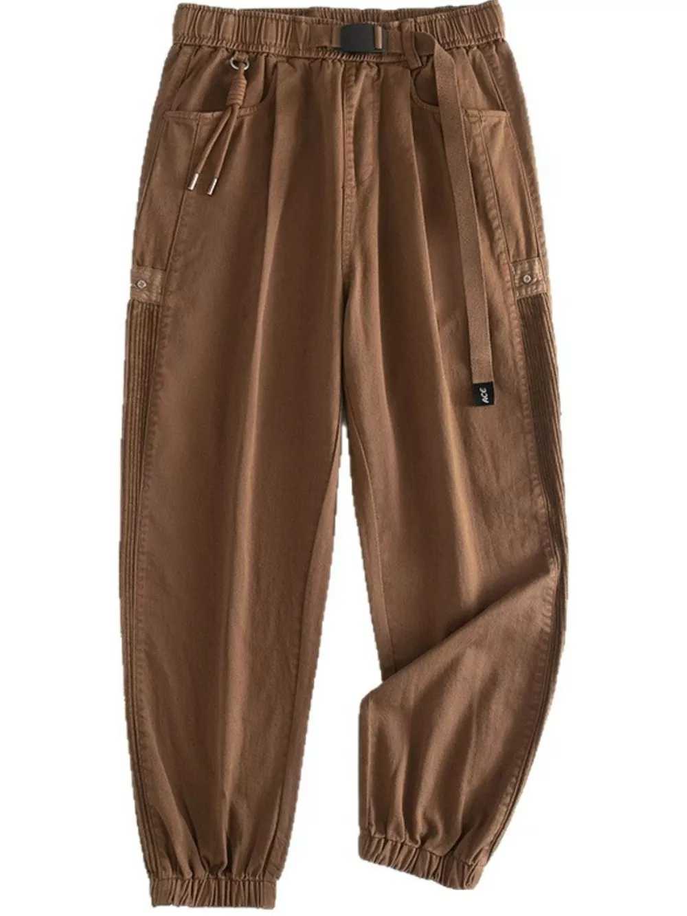 Men's Plus Size Drawstring Cargo Joggers with Pockets, image 6