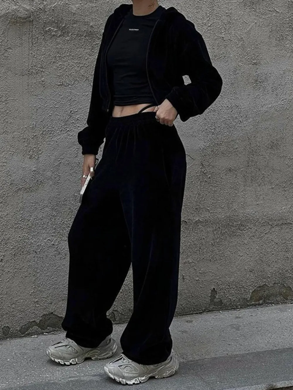 Zip Up Hoodie and Pocketed Pants Set, image 11