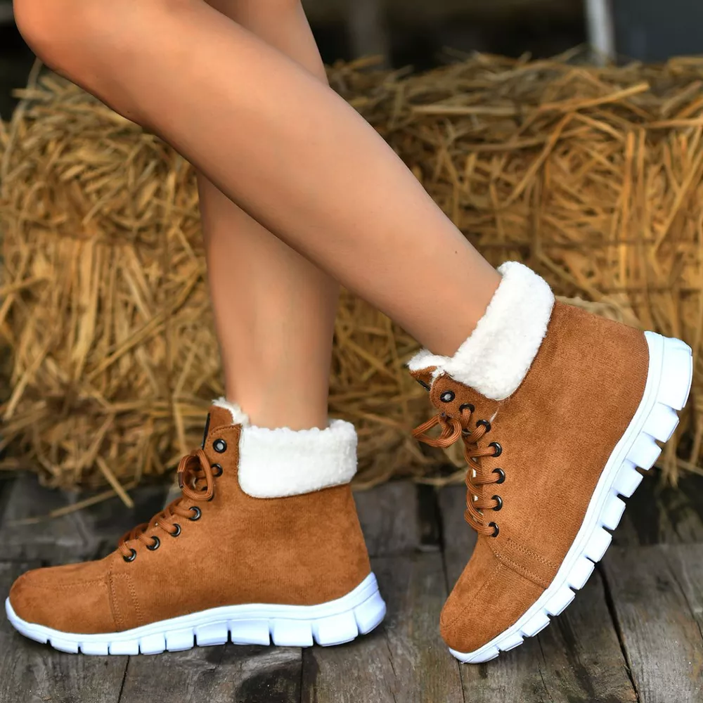 Lace Up Round Toe Boots, image 5