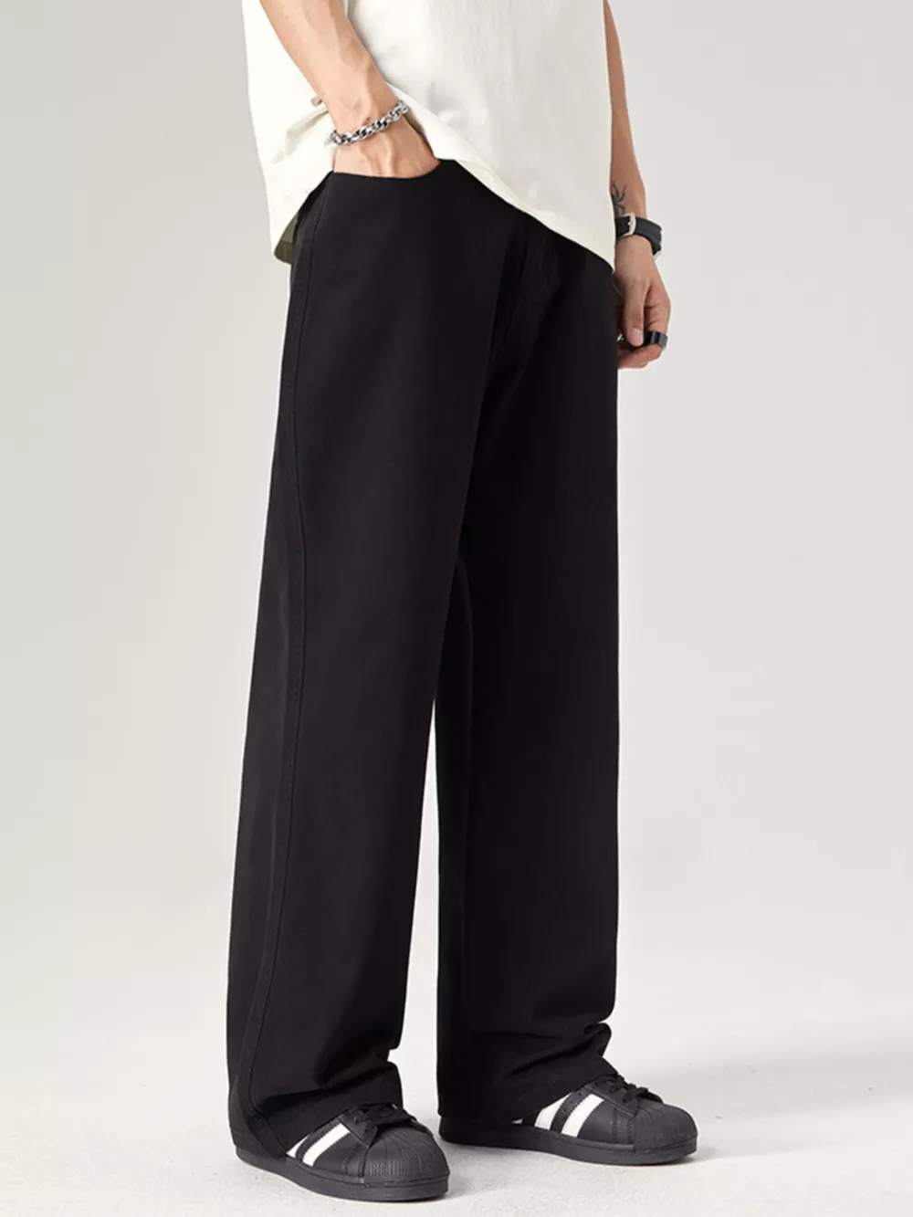 Men's Plus Size Wide Leg Pants, image 3