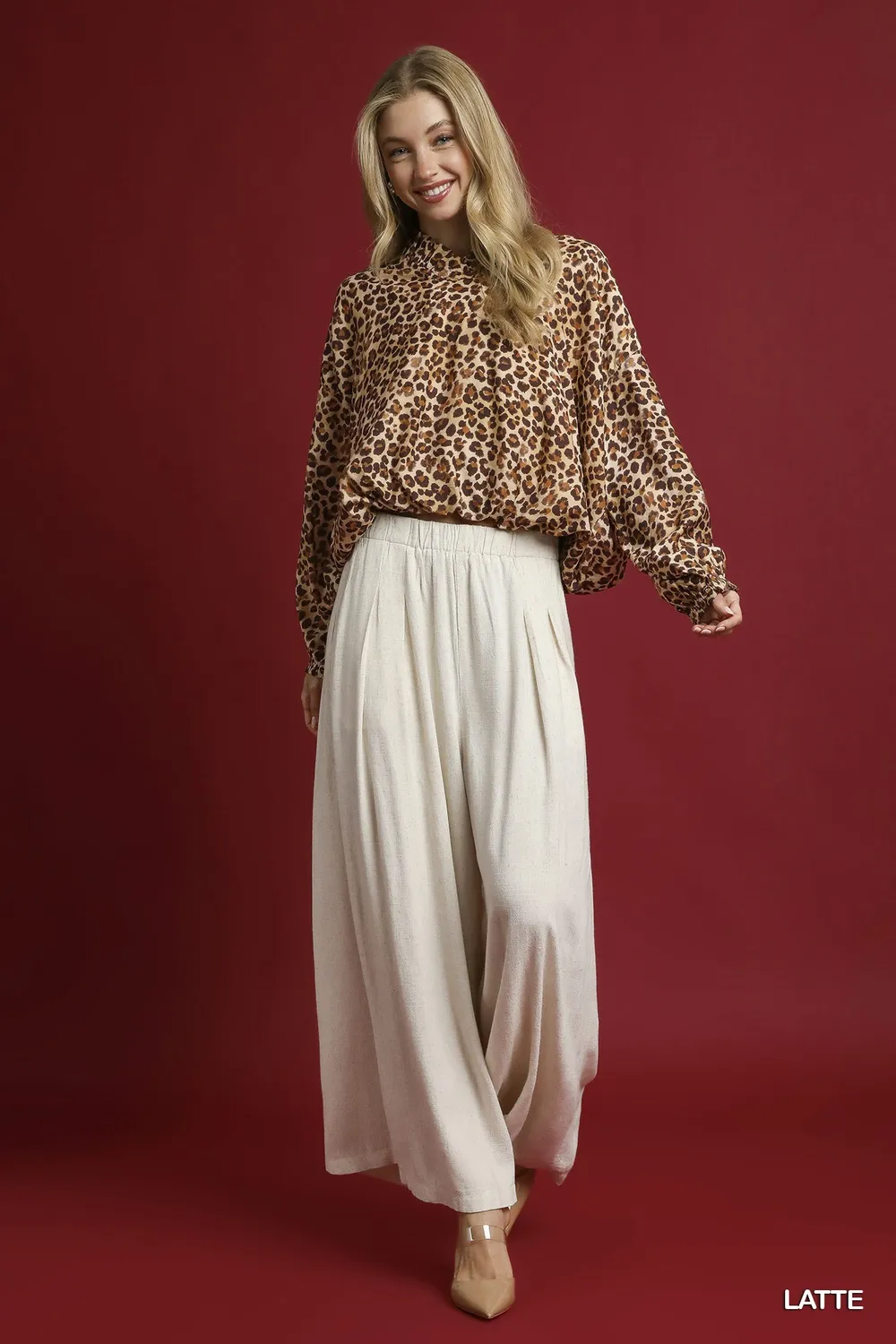 Leopard Print Balloon Sleeve Blouse, image 6