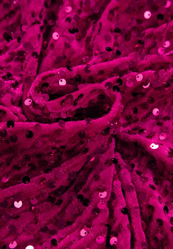 Sequin Surplice Long Sleeve Mini Dress, image 8